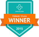 Patients Choice Winner for Best Chiropractors badge